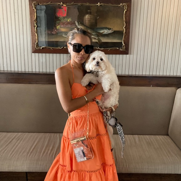 Coral orange dress - Picture 2 of 10